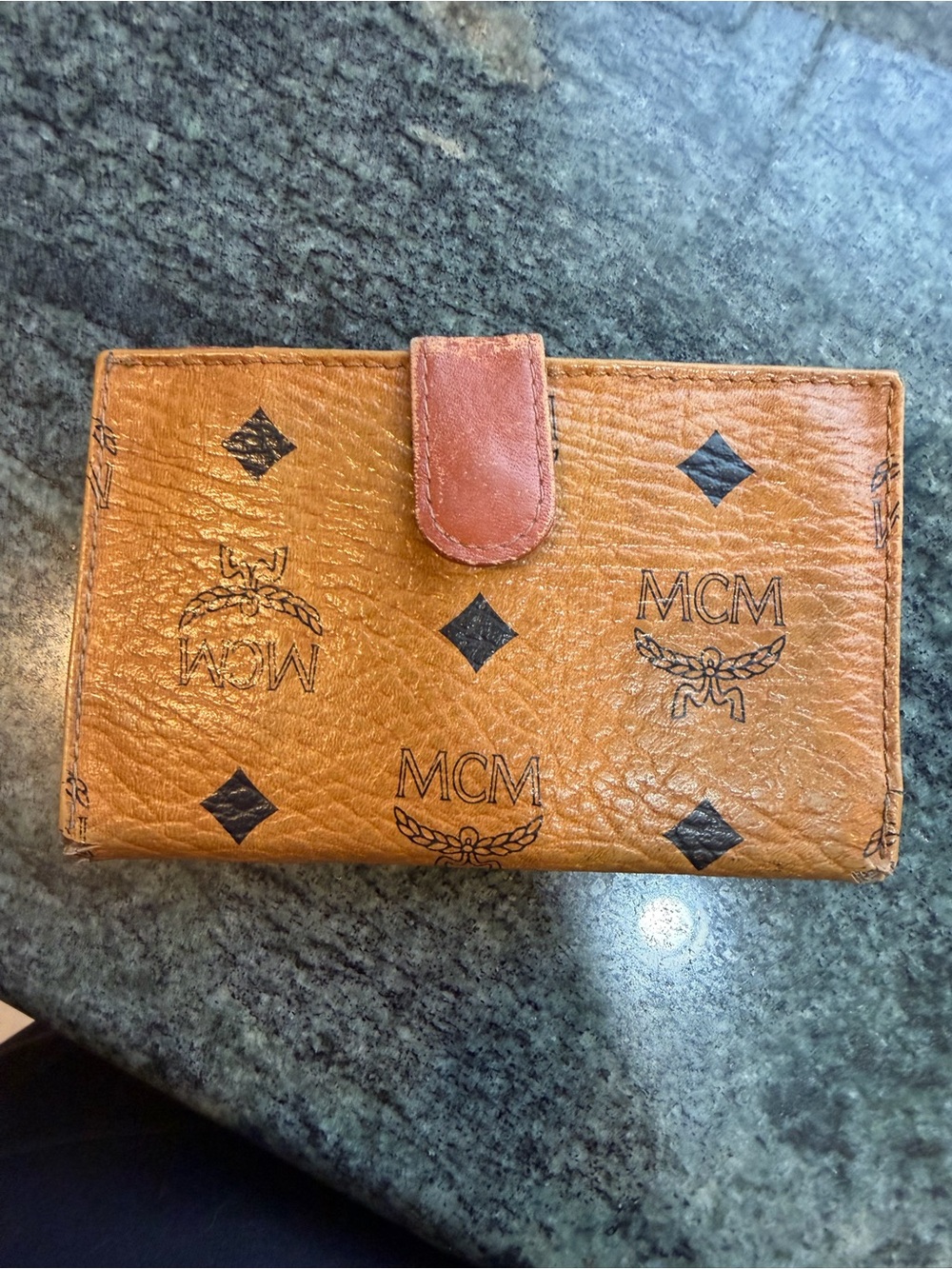 MCM vintage, old bifold kiss lock wallet, as is, MAKE AN OFFER